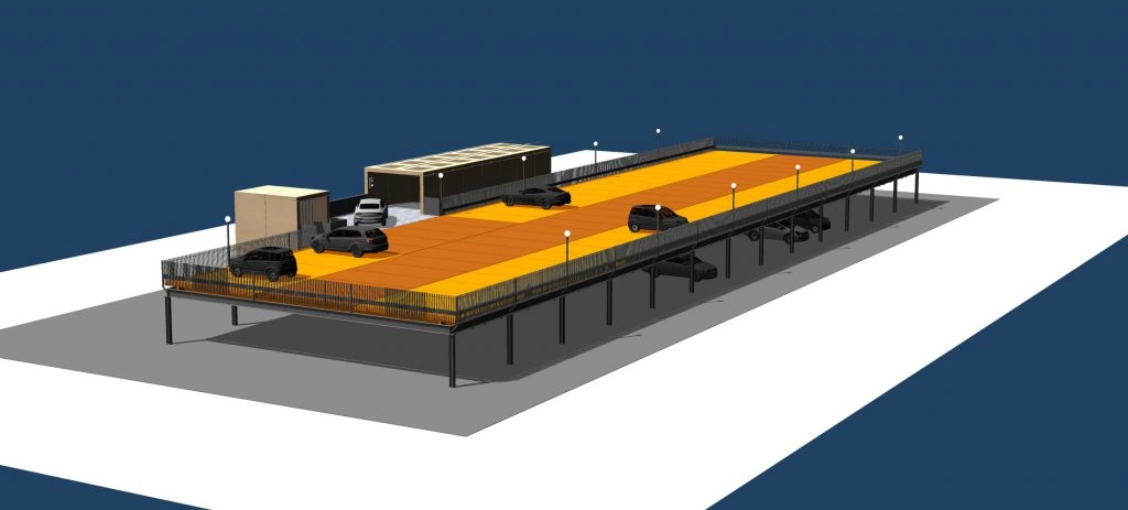 3D-Visualisierung eines Parkdecksystems
