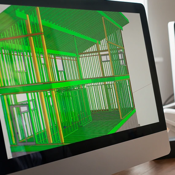 BIM-Modell einer Tragstruktur für Erdbebensicherheit